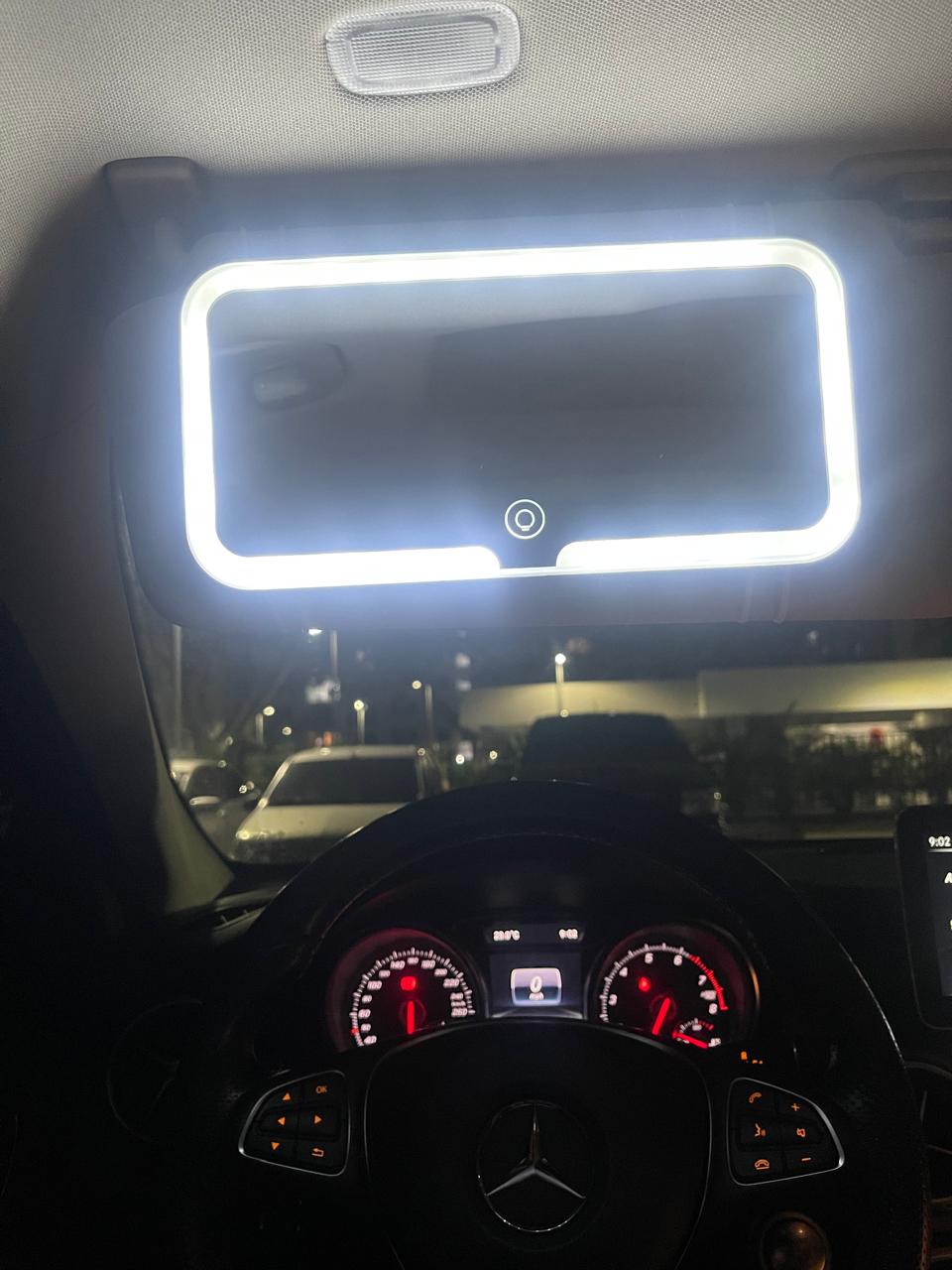 Espejo para carro con luz led